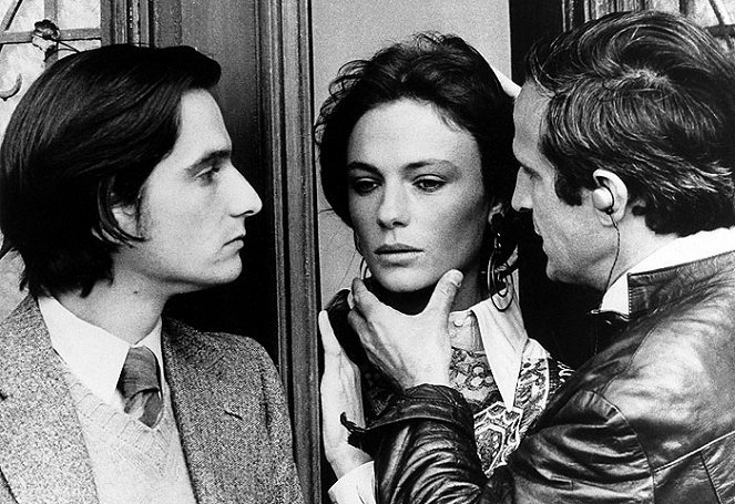 Dvaja vo vlne - Z filmu - Jean-Pierre Léaud, Jacqueline Bisset, François Truffaut