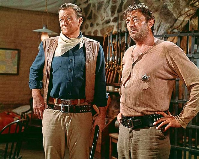 El Dorado - Z filmu - John Wayne, Robert Mitchum