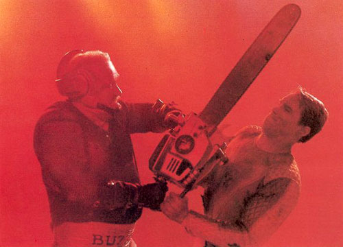 Běžící muž - Z filmu - Gus Rethwisch, Arnold Schwarzenegger