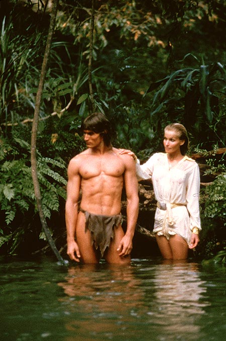 Tarzan, opičí muž - Z filmu - Miles O'Keeffe, Bo Derek