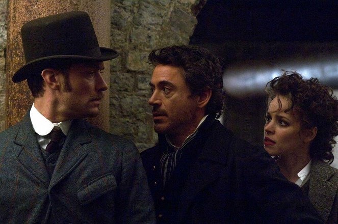 Sherlock Holmes - Filmfotók - Jude Law, Robert Downey Jr., Rachel McAdams