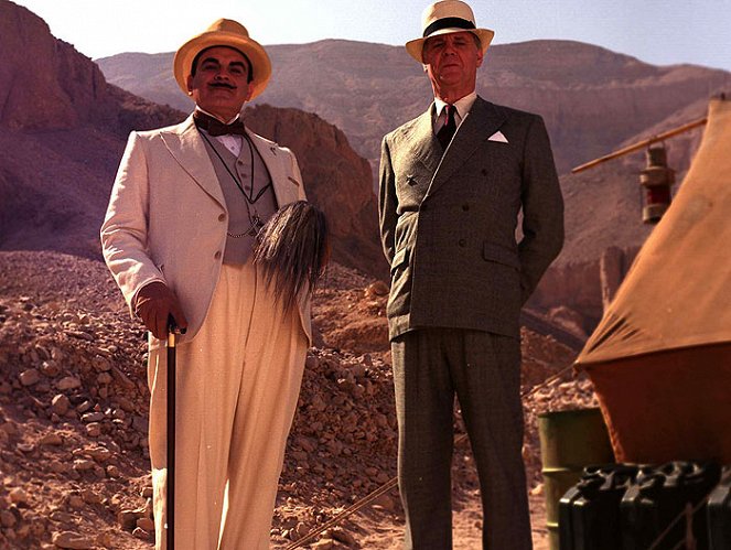 Agatha Christie's Poirot - Season 9 - Smrť na Níle - Z filmu - David Suchet, James Fox