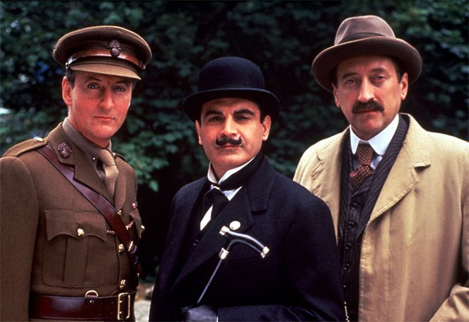 Agatha Christie: Poirot - The Mysterious Affair at Styles - Photos - Hugh Fraser, David Suchet, Philip Jackson
