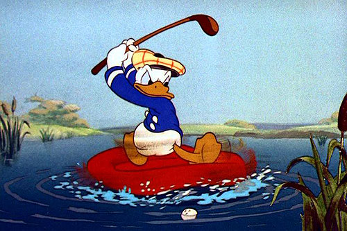 Donald joue au golf - Film