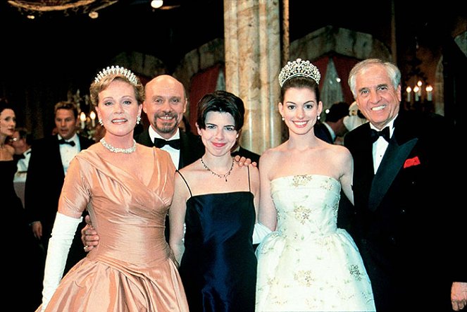 Princesse malgré elle - Tournage - Julie Andrews, Hector Elizondo, Heather Matarazzo, Anne Hathaway, Garry Marshall