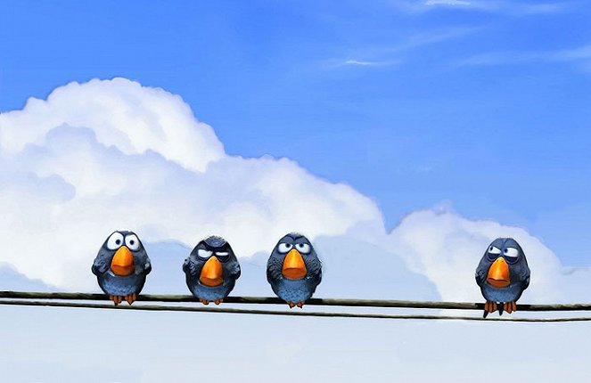 Drôles d'oiseaux sur une ligne à haute tension - Film