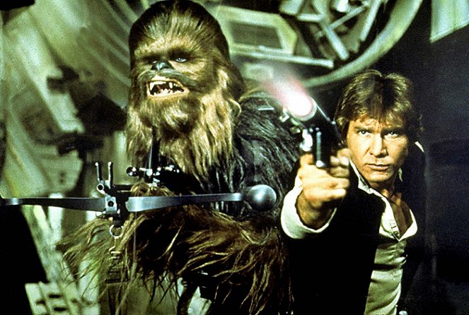 Gwiezdne wojny - Z filmu - Peter Mayhew, Harrison Ford