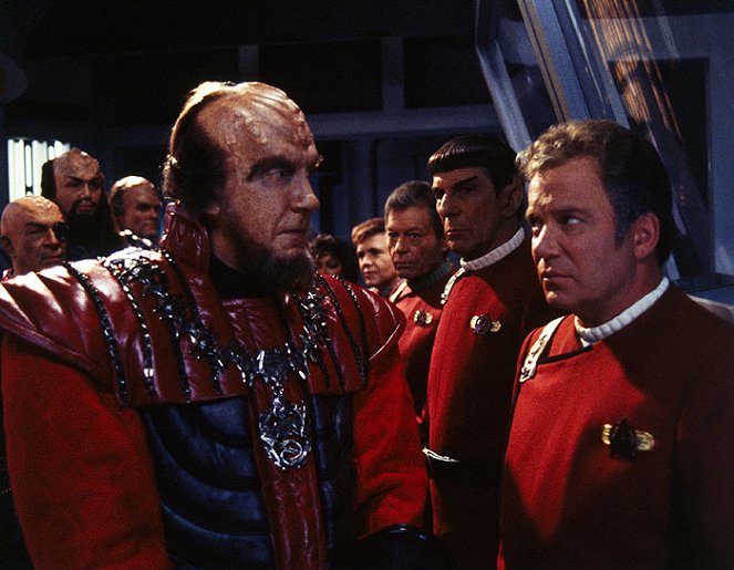 Star Trek VI - Das unentdeckte Land - Filmfotos - David Warner, DeForest Kelley, Leonard Nimoy, William Shatner