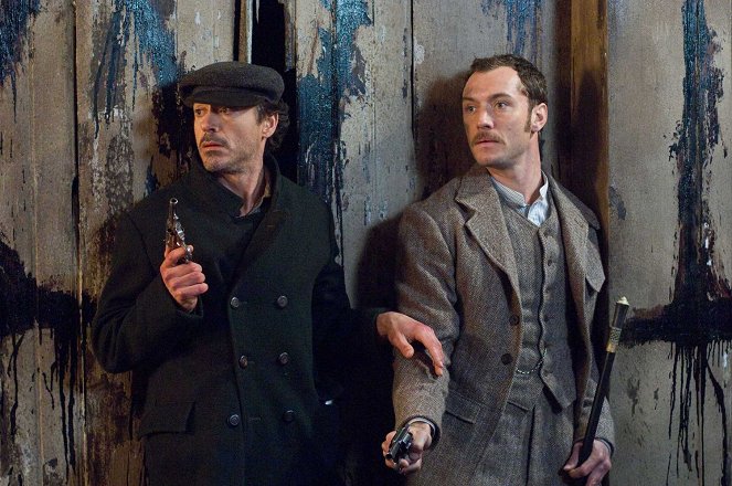 Sherlock Holmes - Filmfotók - Robert Downey Jr., Jude Law