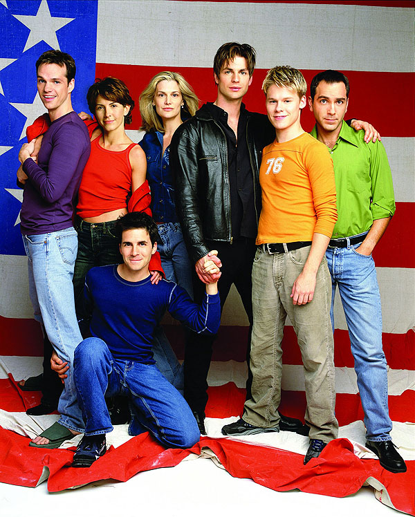 Queer as Folk - Werbefoto - Peter Paige, Michelle Clunie, Thea Gill, Gale Harold, Randy Harrison, Scott Lowell, Hal Sparks
