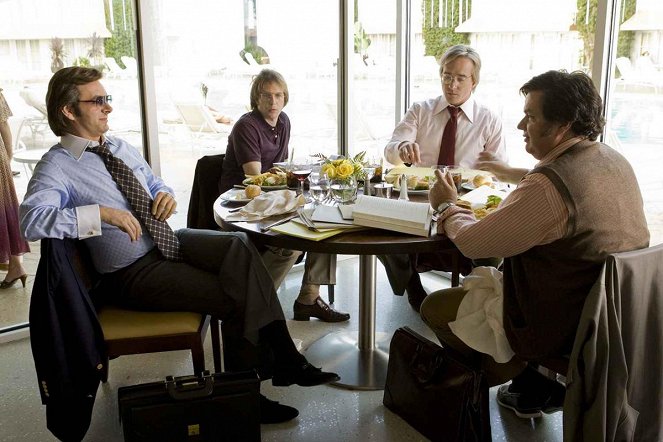 El desafío. Frost contra Nixon - De la película - Michael Sheen, Sam Rockwell, Matthew Macfadyen, Oliver Platt
