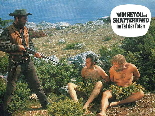 Winnetou und Shatterhand im Tal der Toten - Lobbykarten - Eddi Arent, Ralf Wolter