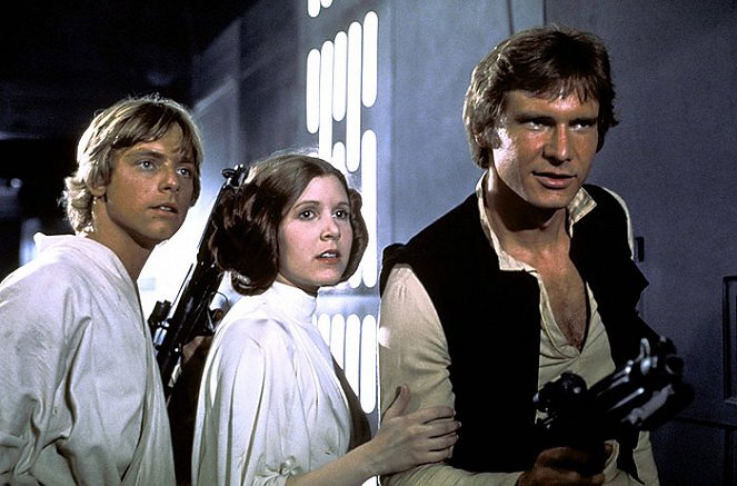 Gwiezdne wojny - Z filmu - Mark Hamill, Carrie Fisher, Harrison Ford