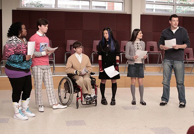 Glee - Sztárok leszünk! - Filmfotók - Amber Riley, Chris Colfer, Kevin McHale, Jenna Ushkowitz, Lea Michele, Cory Monteith