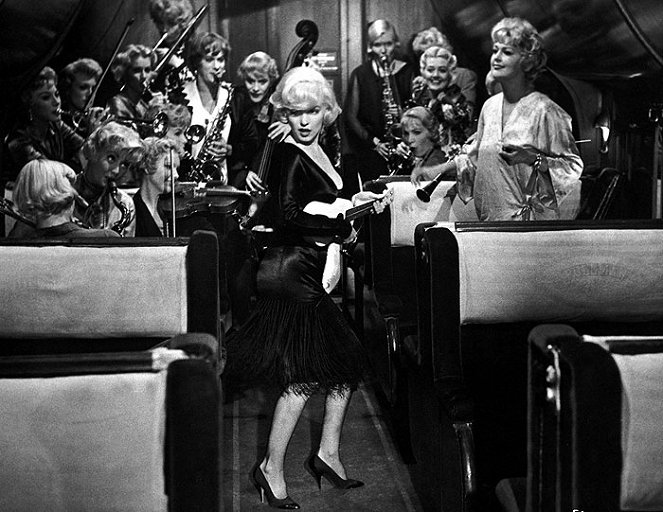 Con faldas y a lo loco - De la película - Tony Curtis, Jack Lemmon, Marilyn Monroe, Joan Shawlee