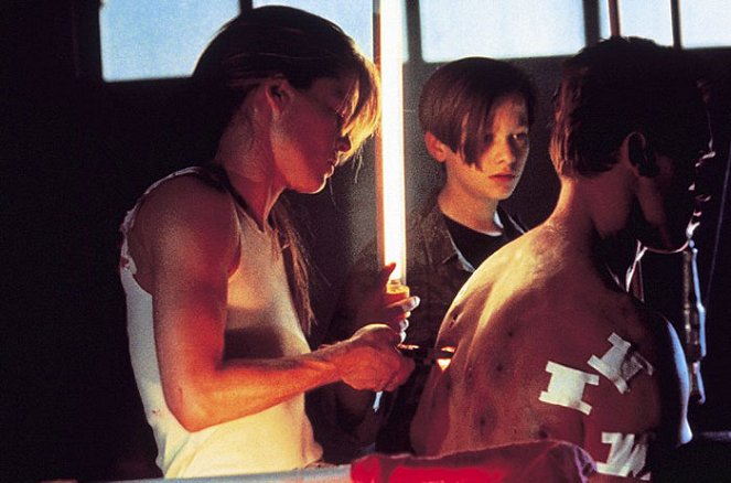 Terminator 2 - Tag der Abrechnung - Filmfotos - Linda Hamilton, Edward Furlong, Arnold Schwarzenegger