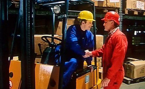 Forklift Driver Klaus: The First Day on the Job - Photos