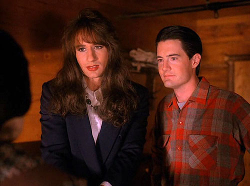 Miasteczko Twin Peaks - Czarna wdowa - Z filmu - David Duchovny, Kyle MacLachlan