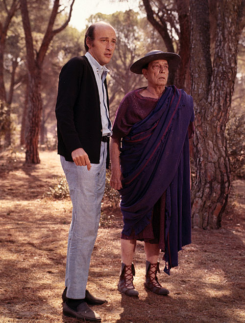 Cestou na fórum se stala divná věc - Z natáčení - Richard Lester, Buster Keaton