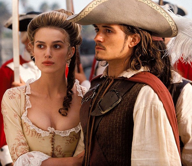 Piraci z Karaibów: Klątwa Czarnej Perły - Z filmu - Keira Knightley, Orlando Bloom
