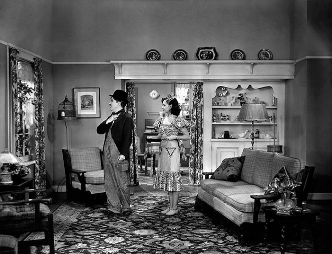 Moderná doba - Z filmu - Charlie Chaplin, Paulette Goddard