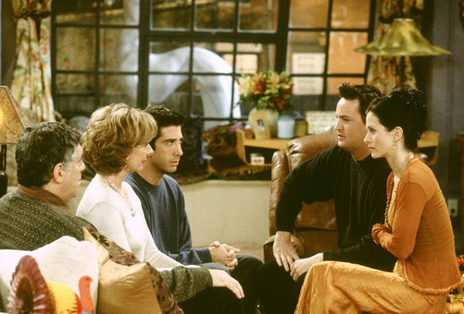 Friends - Season 6 - The One Where Ross Got High - Van film - David Schwimmer, Matthew Perry, Courteney Cox