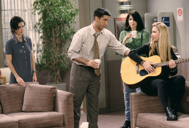 Friends - Season 1 - The One with the Birth - Photos - Courteney Cox, David Schwimmer, Lisa Kudrow