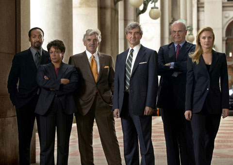 Die Aufrechten - Aus den Akten der Straße - Werbefoto - Jesse L. Martin, S. Epatha Merkerson, Dennis Farina, Sam Waterston, Fred Dalton Thompson, Elisabeth Röhm