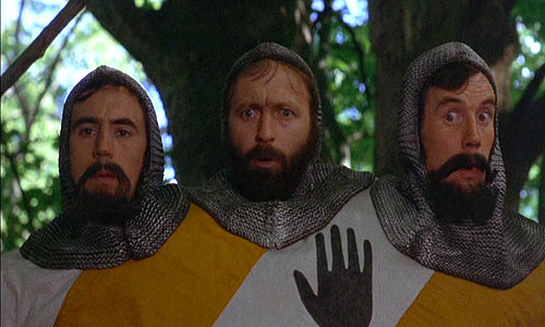 Monty Python and the Holy Grail - Van film - Terry Jones, Graham Chapman, Michael Palin