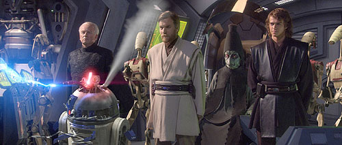Star Wars: A Sith-ek bosszúja - Filmfotók - Ian McDiarmid, Ewan McGregor, Hayden Christensen