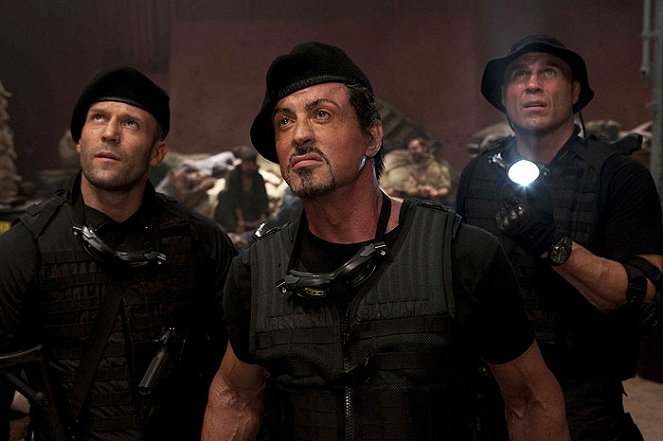 Los mercenarios - De la película - Jason Statham, Sylvester Stallone, Randy Couture