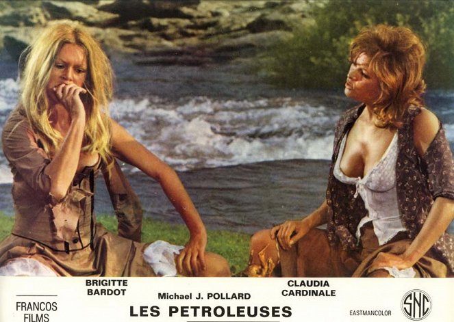 Les Pétroleuses - Cartões lobby - Brigitte Bardot, Claudia Cardinale