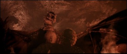 El dragón del lago de fuego - De la película