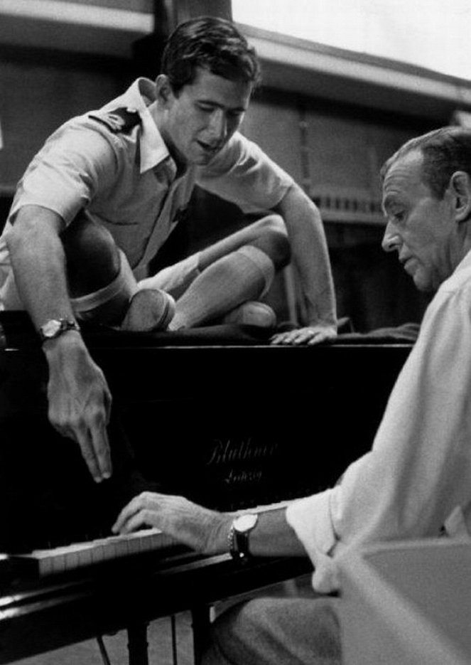 Das letzte Ufer - Dreharbeiten - Anthony Perkins, Fred Astaire