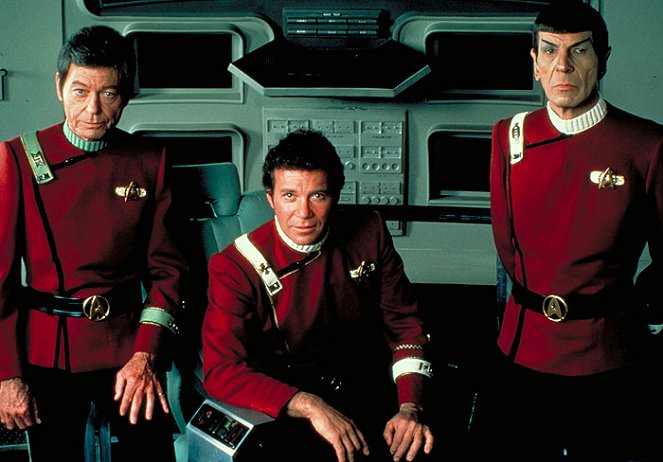 Star Trek II: Khanin viha - Promokuvat - DeForest Kelley, William Shatner, Leonard Nimoy