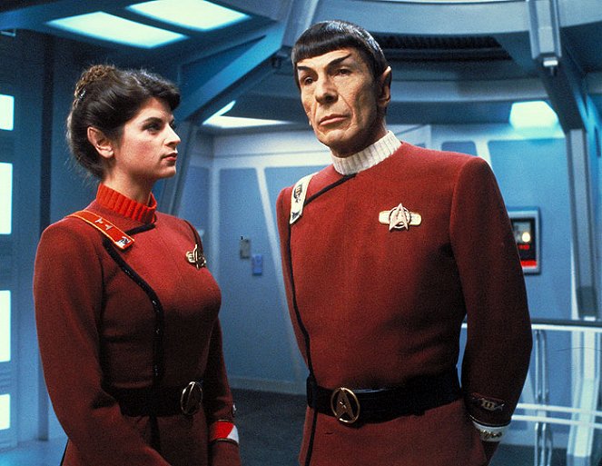 Star Trek 2. - Khan haragja - Filmfotók - Kirstie Alley, Leonard Nimoy