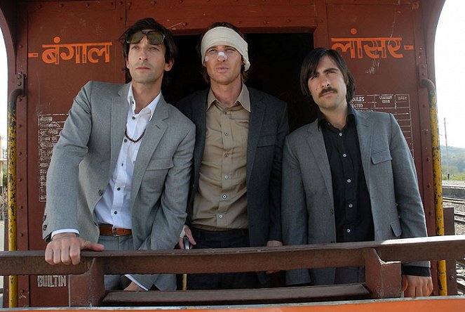 Pociąg do Darjeeling - Z filmu - Adrien Brody, Owen Wilson, Jason Schwartzman