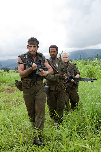 Tropic Thunder - Filmfotos - Ben Stiller, Robert Downey Jr., Jack Black