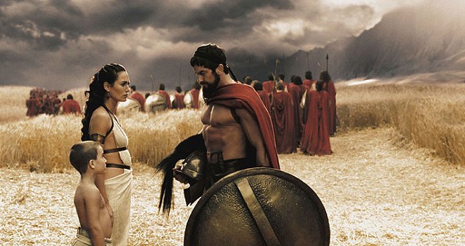 300: Bitva u Thermopyl - Z filmu - Lena Headey, Gerard Butler