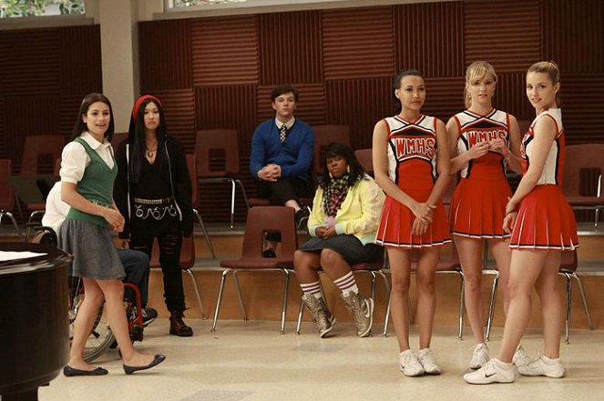 Glee - Sztárok leszünk! - Filmfotók - Lea Michele, Jenna Ushkowitz, Chris Colfer, Amber Riley, Naya Rivera, Heather Morris, Dianna Agron