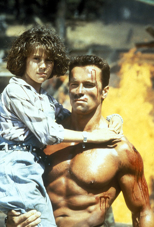 Comando - Do filme - Alyssa Milano, Arnold Schwarzenegger