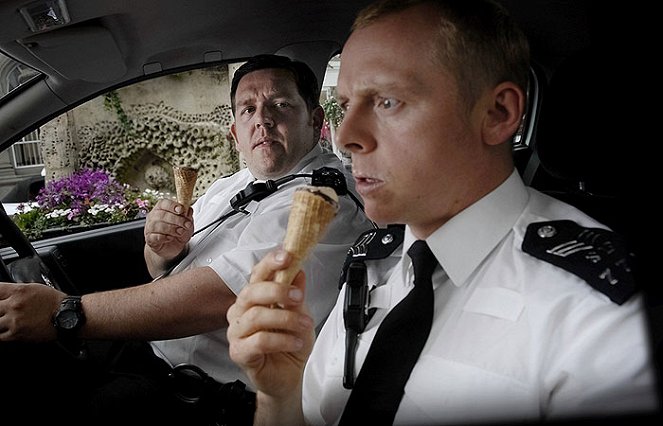 Hot Fuzz - Verbrechen verboten - Filmfotos - Nick Frost, Simon Pegg