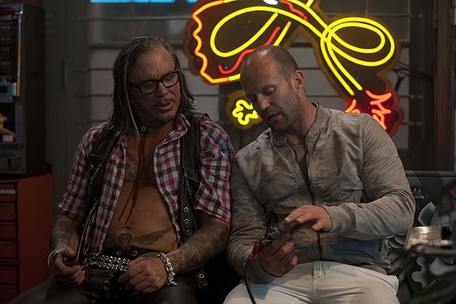 Niezniszczalni - Z filmu - Mickey Rourke, Jason Statham