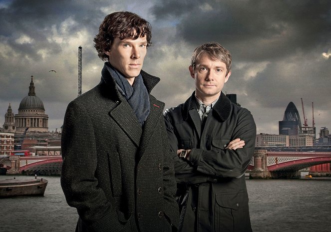 Sherlock - Werbefoto - Benedict Cumberbatch, Martin Freeman