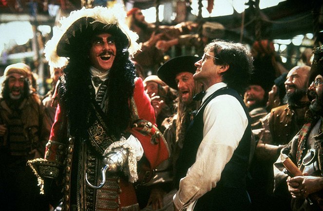 Hook (El capitán Garfio) - De la película - Dustin Hoffman, Robin Williams