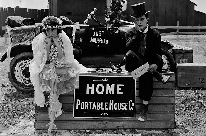 Frigo staví dům - Z filmu - Sybil Seely, Buster Keaton