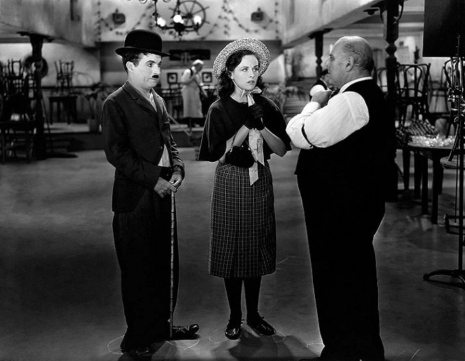 Moderná doba - Z filmu - Charlie Chaplin, Paulette Goddard, Henry Bergman
