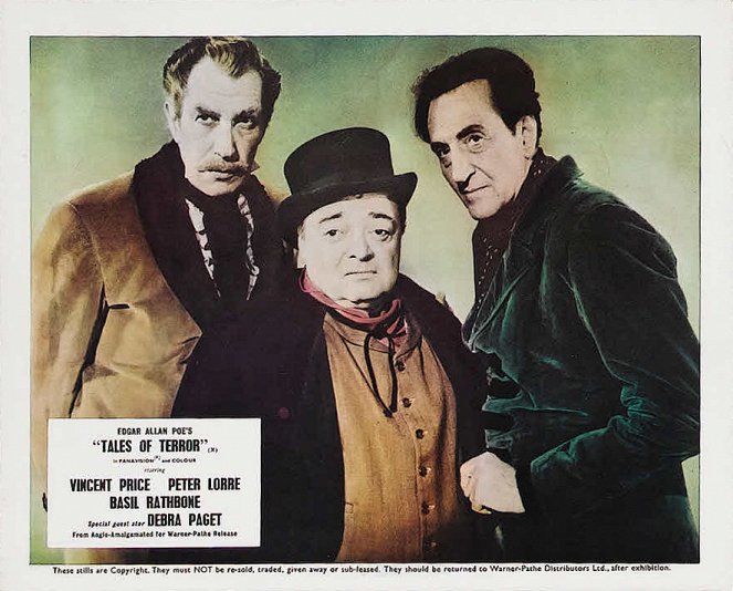 Tales of Terror - Lobbykaarten - Vincent Price, Peter Lorre, Basil Rathbone