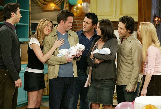 Friends - Season 10 - The Last One: Part 1 - Photos - David Schwimmer, Jennifer Aniston, Matthew Perry, Matt LeBlanc, Courteney Cox, Paul Rudd, Lisa Kudrow
