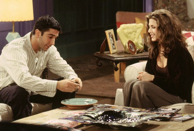 Przyjaciele - Ten, w którym Monica zdobywa współlokatorkę - Z filmu - David Schwimmer, Jennifer Aniston